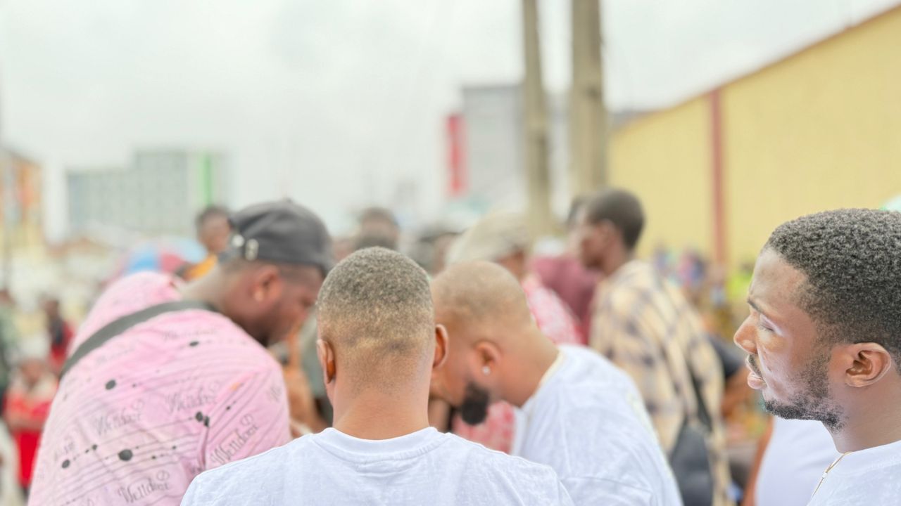 Crowd of people gathered, suggesting community engagement - ELIZABETH OSARIEMEN JOHN FOUNDATION making impact in Nigerian communities